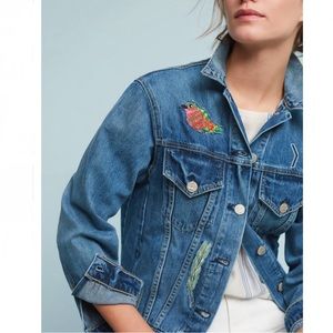 Anthropologie McGuire Vintage Oversized Denim Jacket‎ XS